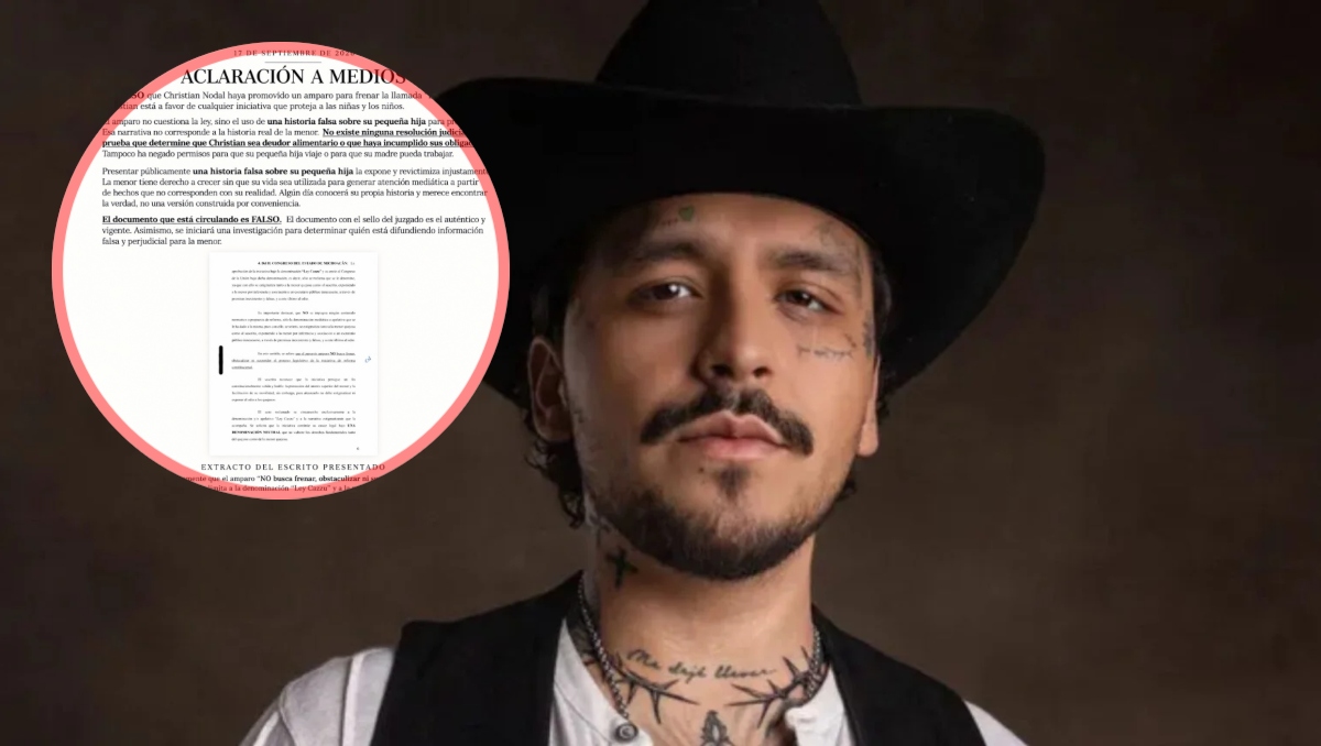 Christian Nodal niega ser deudor alimenticio/ Especial
