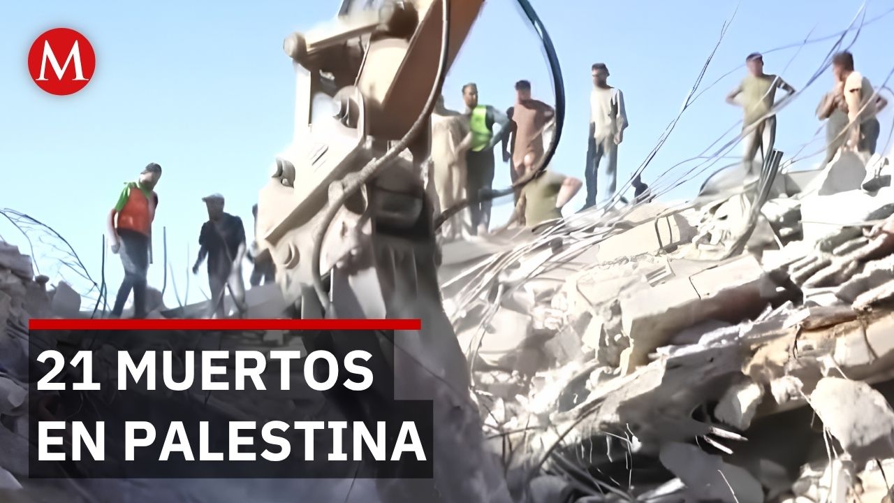 Derrumbe en Gaza deja 21 muertos y más de 100 desplazados sin refugio