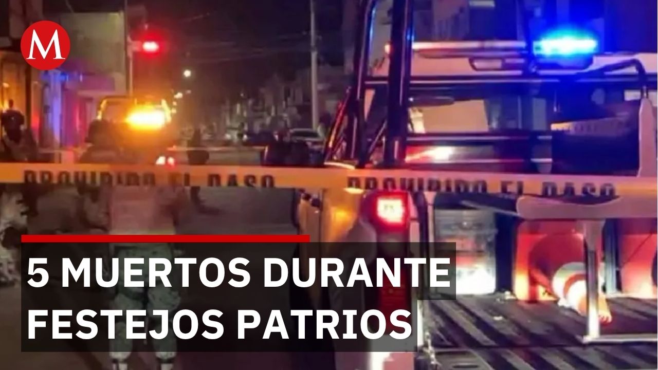 Guanajuato: 6 ataques armados dejan 5 muertos durante festejos de Independencia