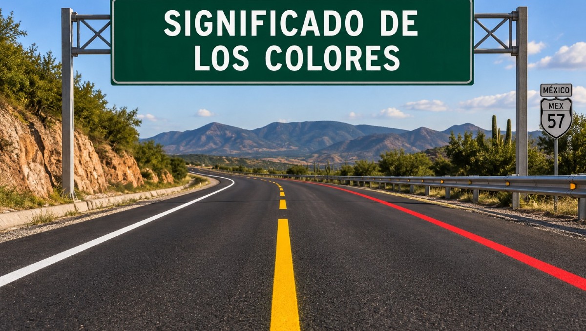 ¿Qué son los colores de las rayas carreteras en México? | IA