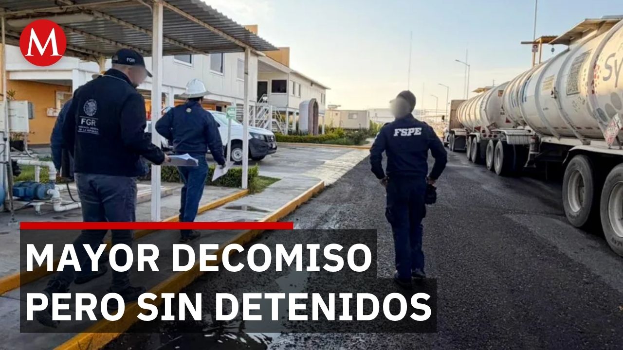 Aseguran 59 millones de litros de combustible sin detenciones en Guanajuato