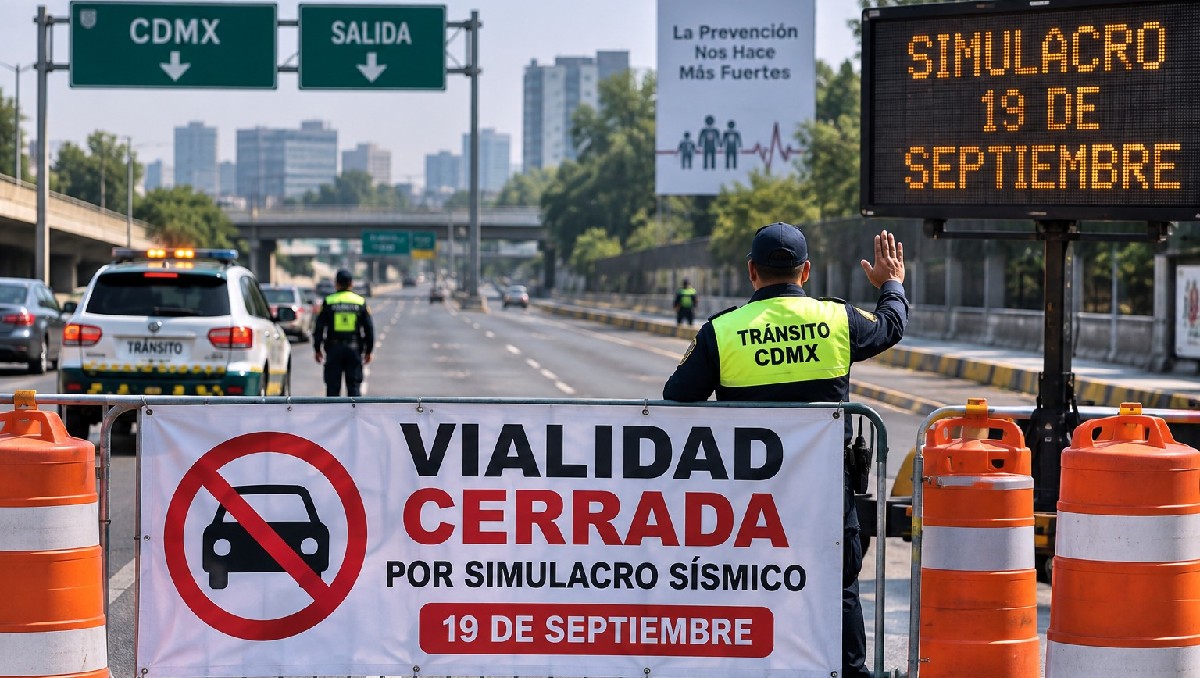Cierres viales en CdMx durante Simulacro Nacional 19 S | IA Discover