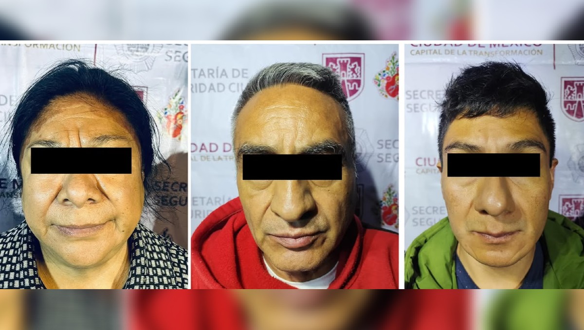 Los tres detenidos son identificados como operadores de 'La Unión Tepito'. | Foto: SSC
