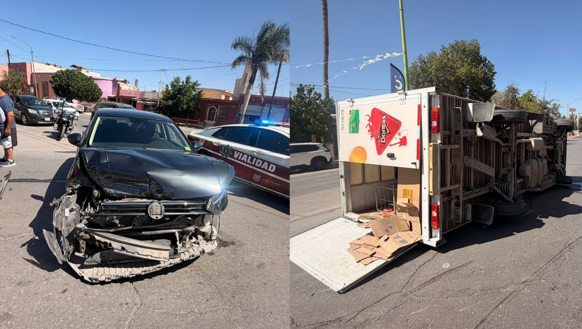 Ocurrió en cruce de calle Centenario y Calzada J. Agustín Castro del sector centro de la ciudad de Gómez Palacio, Durango. | Cortesía de Tránsito