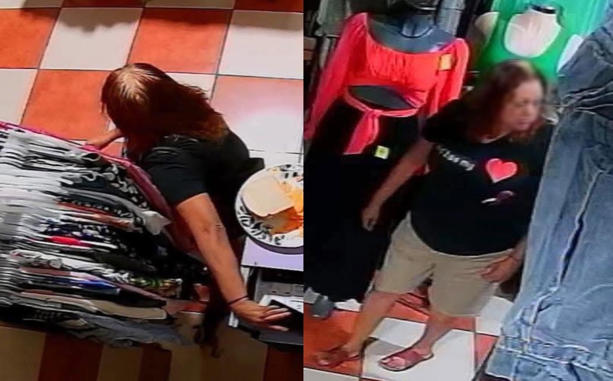 En redes sociales también publicaron a Carmen tras robar. CORTESÍA COMERCIOS