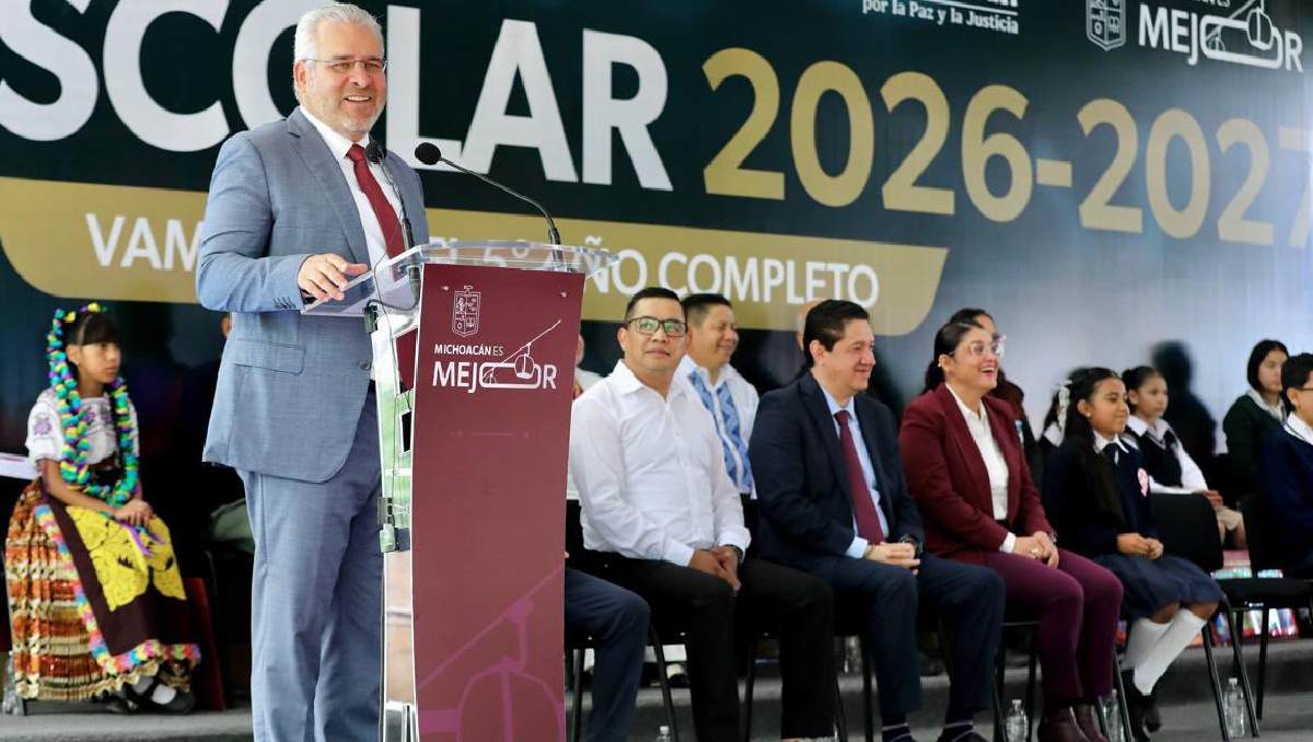 Alfredo Ramírez Bedolla  garantiza la continuidad del ciclo escolar en beneficio de las y los niños y jóvenes michoacanos. | Especial