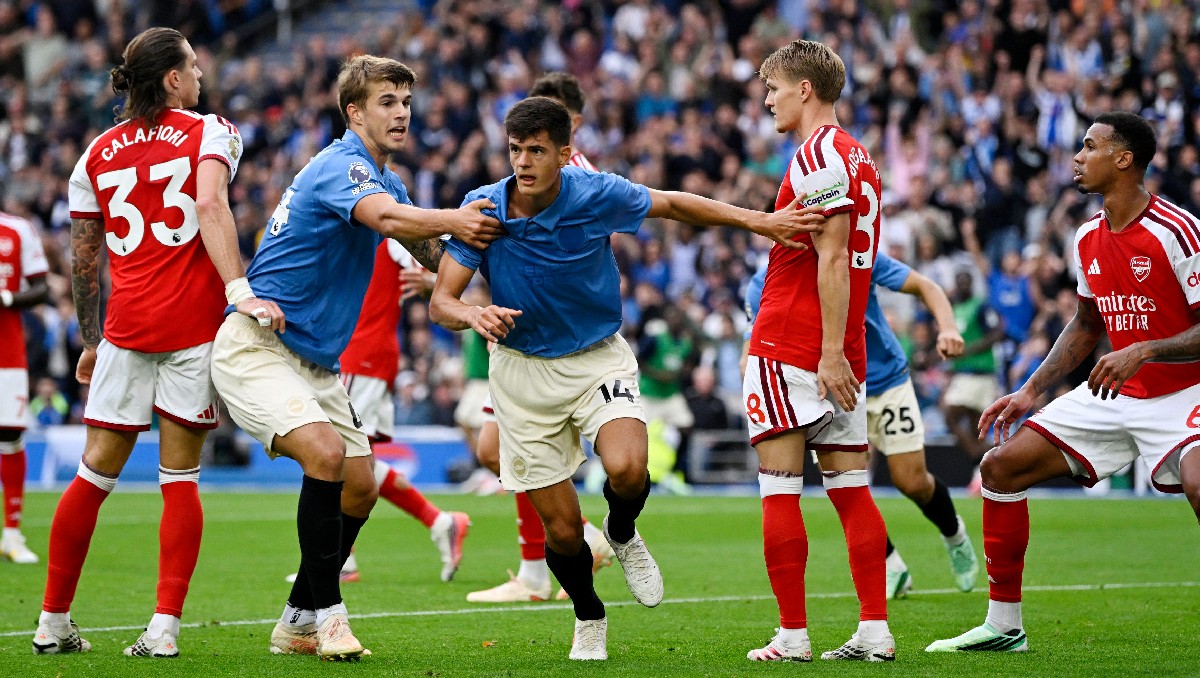 Brighton sorprende y acaba con el invicto del Arsenal en al Premier League