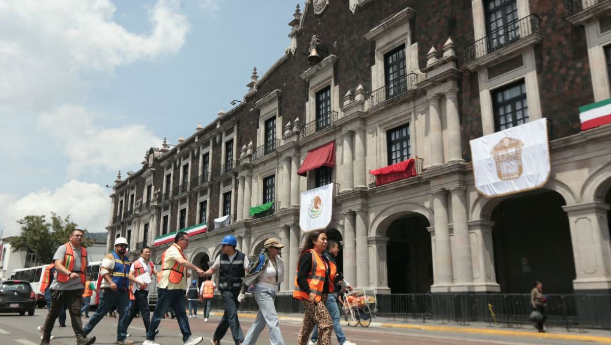 Delfina Gómez destacó la coordinación entre gobierno, municipios y sociedad durante el simulacro nacional. | Foto: Tania Contreras