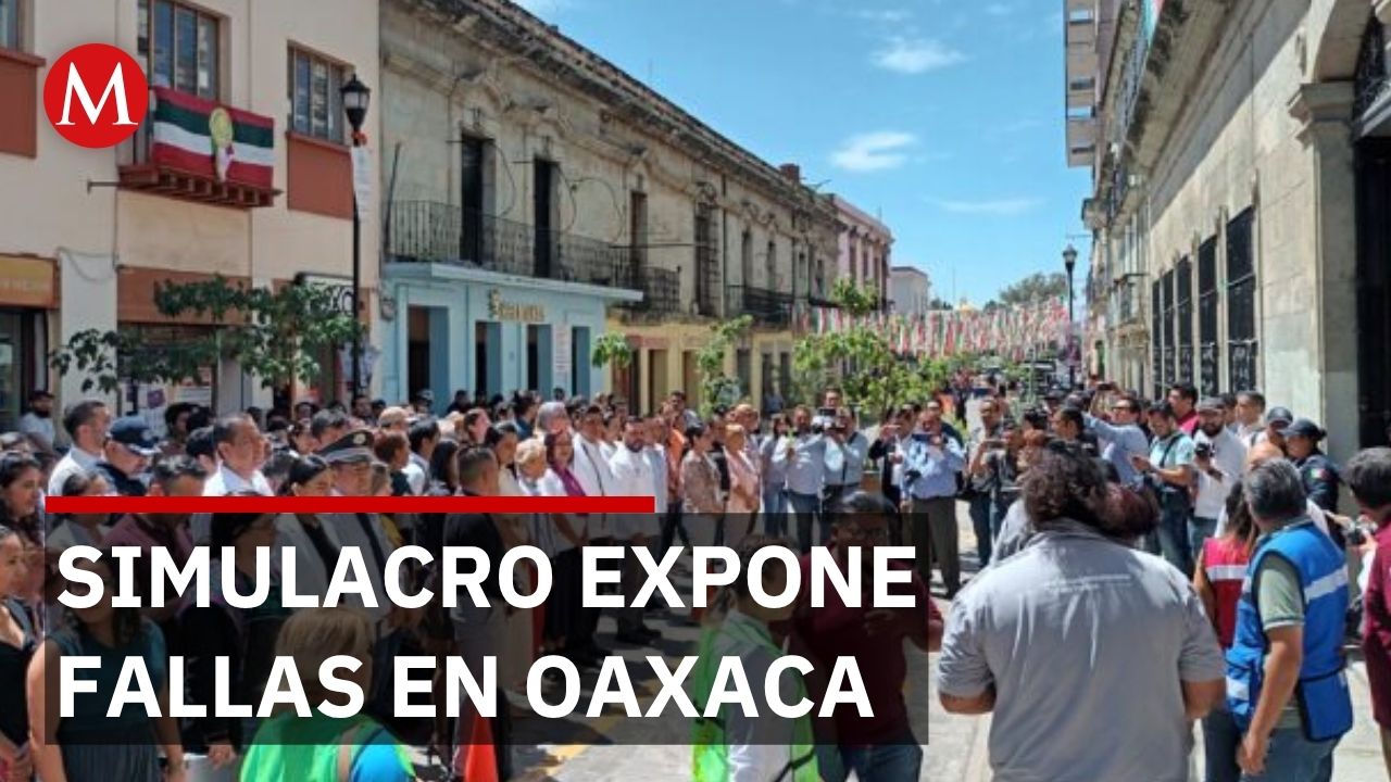 Indiferencia ciudadana y fallas técnicas opacan el éxito del simulacro de sismo en Oaxaca
