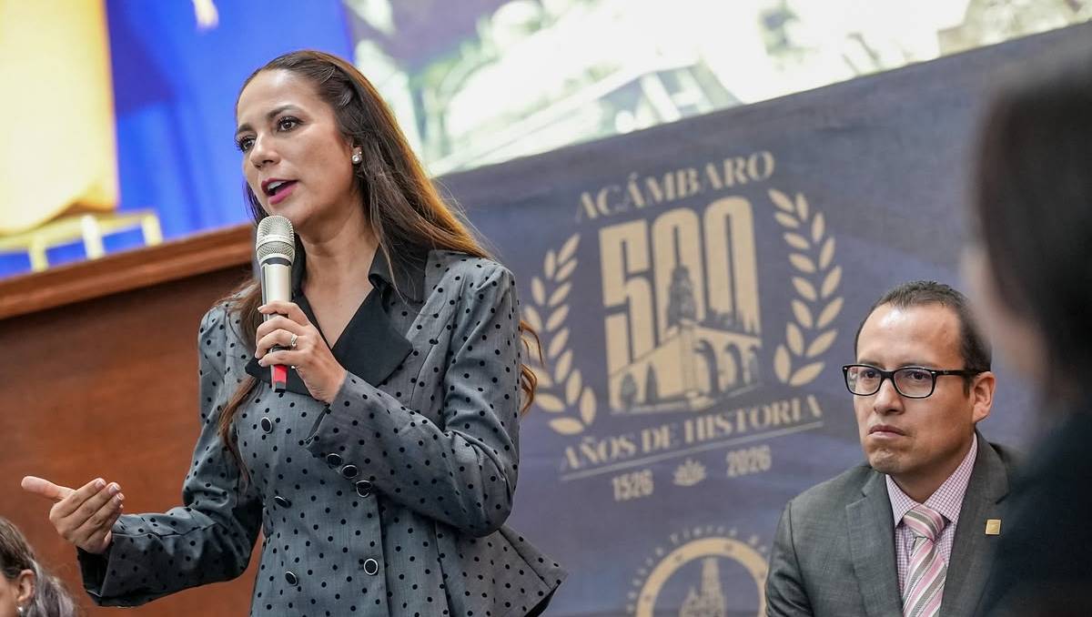 Libia Dennise, en ceremonia de los 500 años de la fundación de Acámbaro