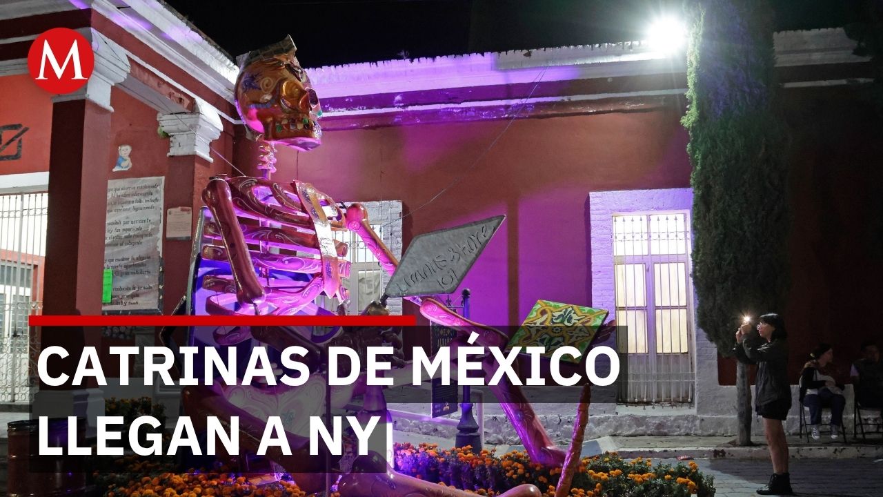 Atlixco es capital mundial de Día de Muertos con 27 catrinas que viajan a Nueva York