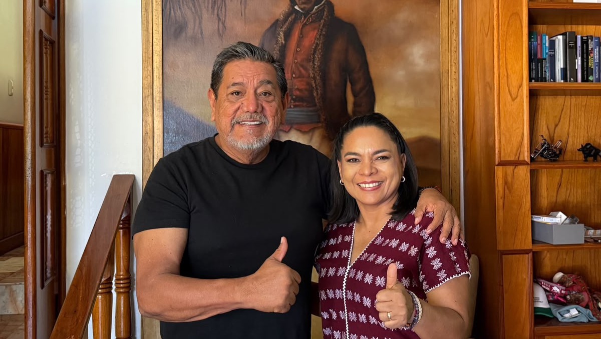 Beatriz Mojica Morga y Félix Salgado Macedonio hicieron pública su reunión para proyectar unidad en Morena Guerrero| Foto: Especial