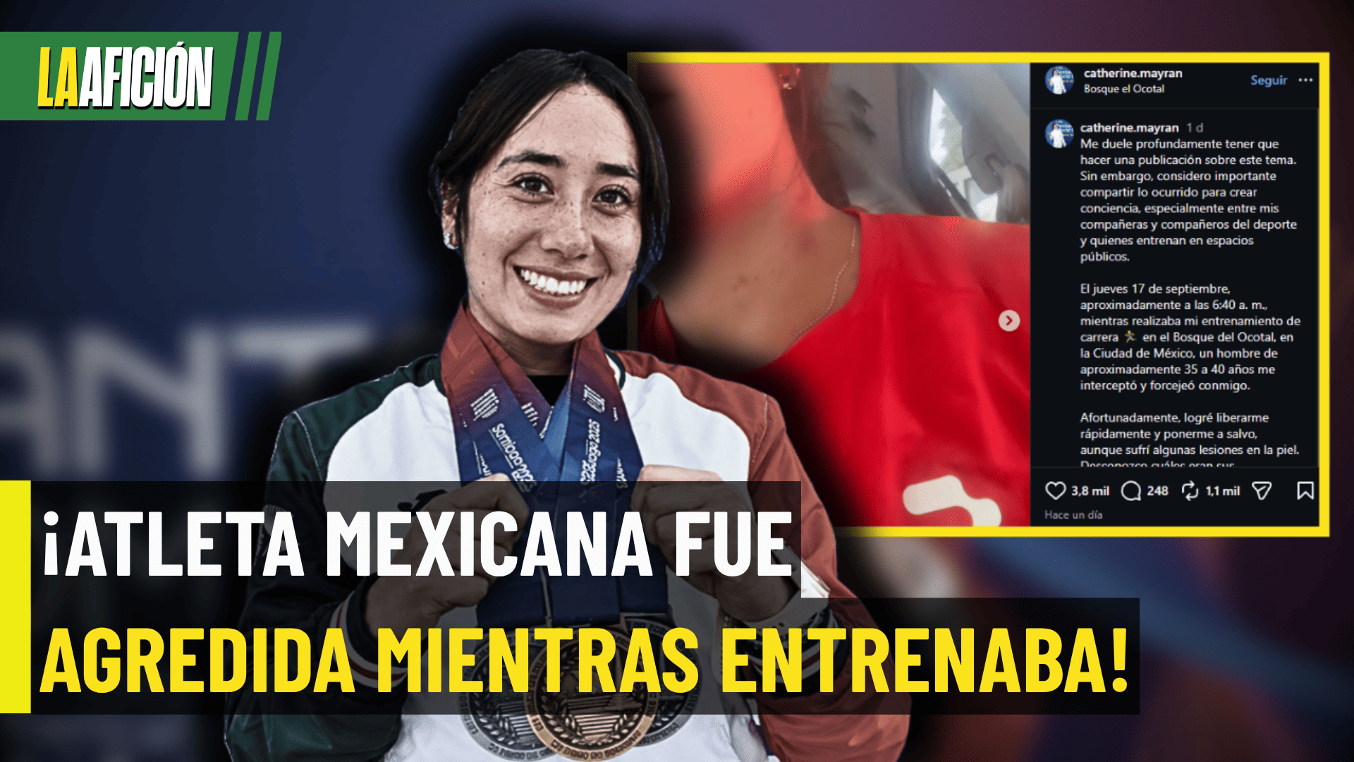 ¡LAMENTABLE! Pentatleta mexicana denuncia agresión
