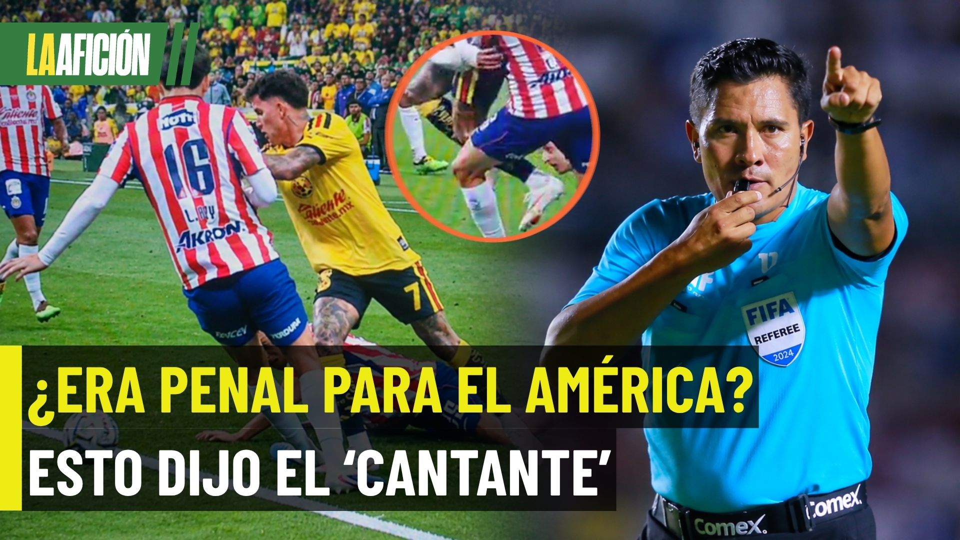 ¡Polémica en el Clásico! El 'Cantante' Guerrero asegura que era penal para el América