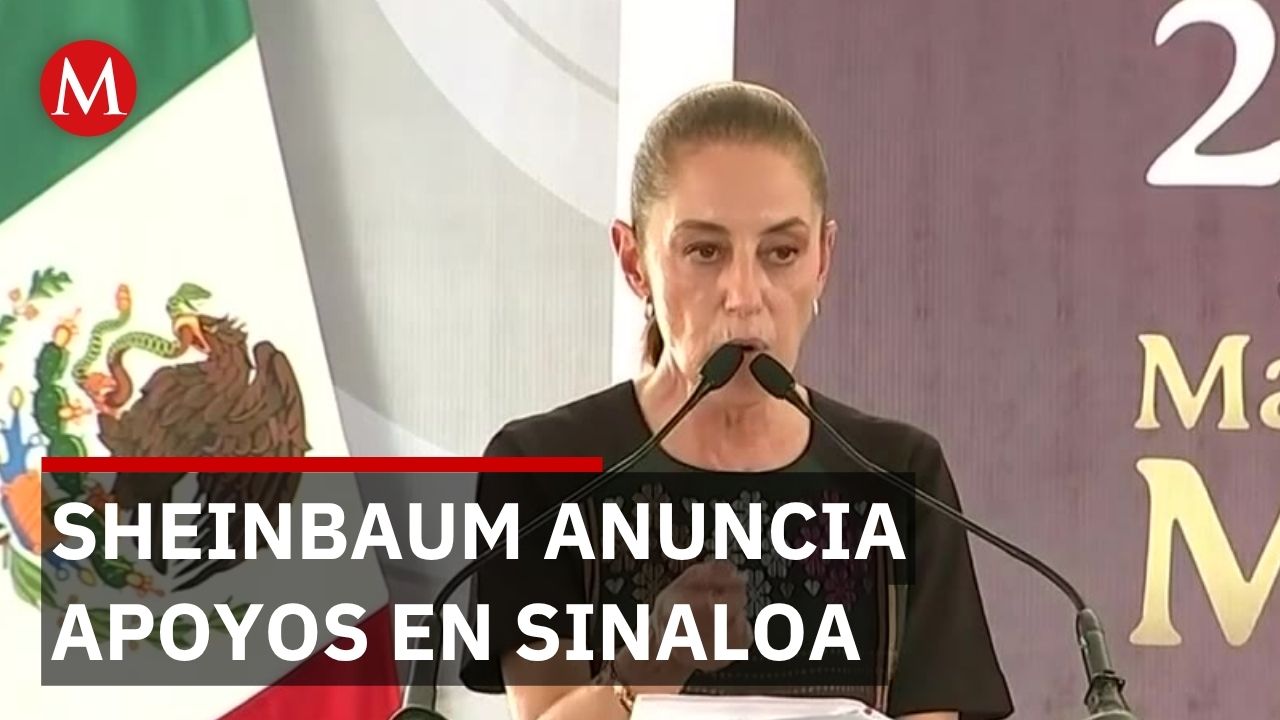 La presidenta Sheinbaum presenta cifras de beneficiarios en programas de bienestar en Sinaloa