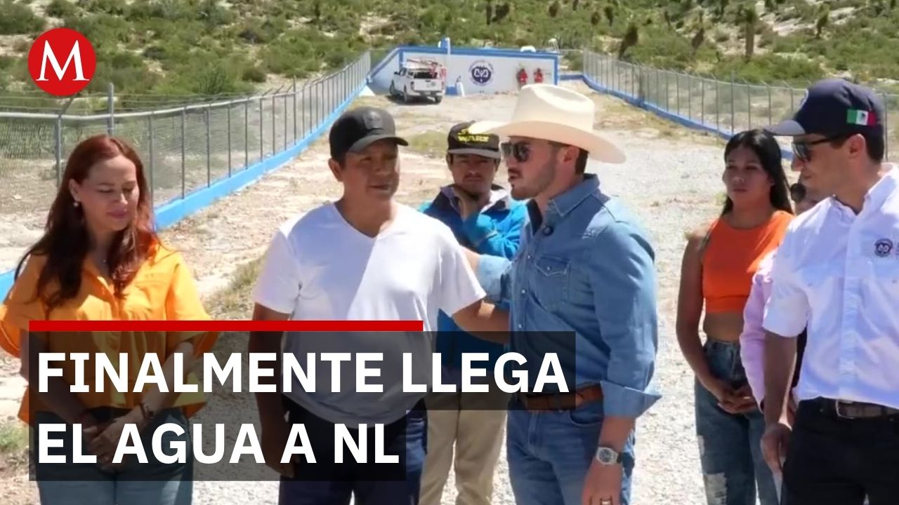 Rehabilitan sistema de agua en Las Palomas tras una década de desabasto en NL