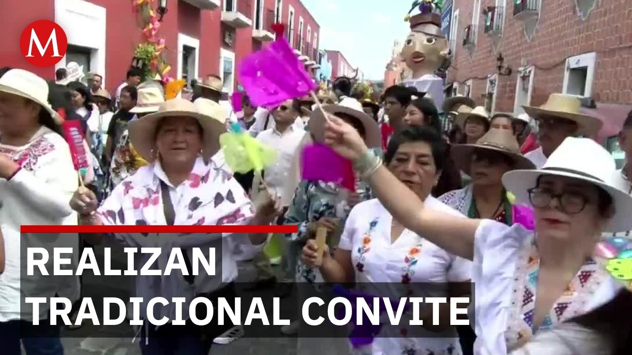 Más de 600 danzantes recorren Atlixco para invitar al Huey Atlixcáyotl
