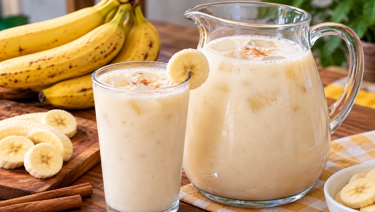 ¿Qué ingredientes lleva el agua de plátano? | IA