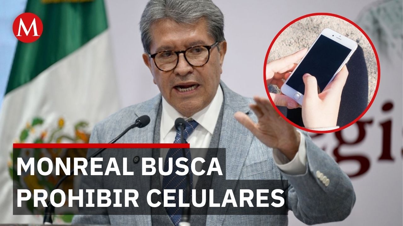 Ricardo Monreal busca ley para obligar restricción de celulares en escuelas