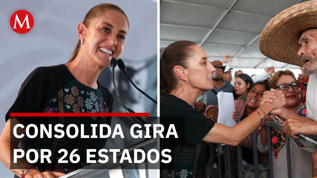 La ruta del informe: Sheinbaum recorre 26 estados tras 2 años de gobierno