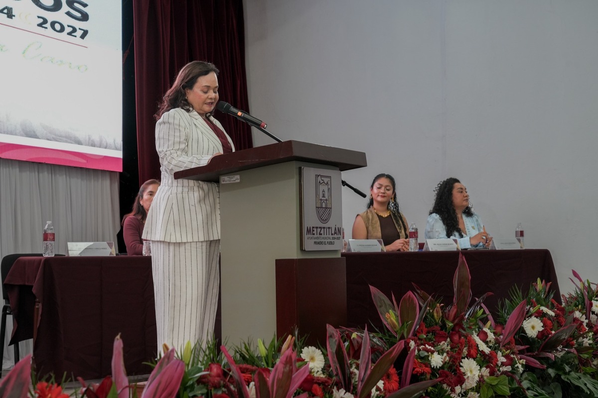 Alcaldesa de Metztitlán, Susana Rivera. (Cortesía)