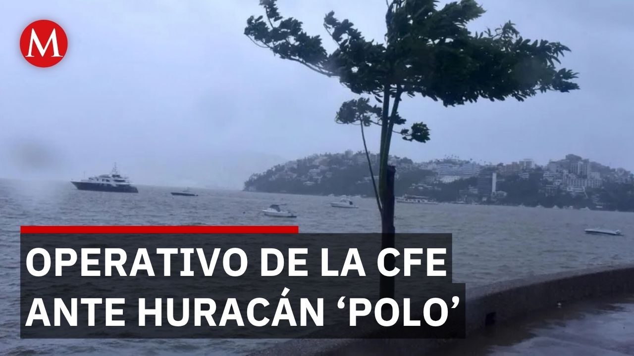 CFE despliega mil 320 trabajadores y 331 grúas ante huracán Polo