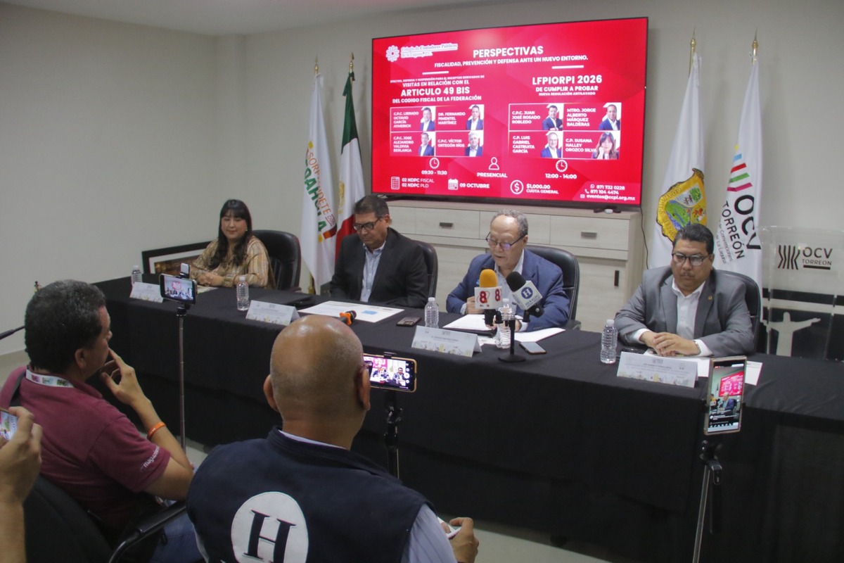 Colegio de Contadores abordará la ley antilavado en Torreón. | Foto: Manuel Guadarrama.