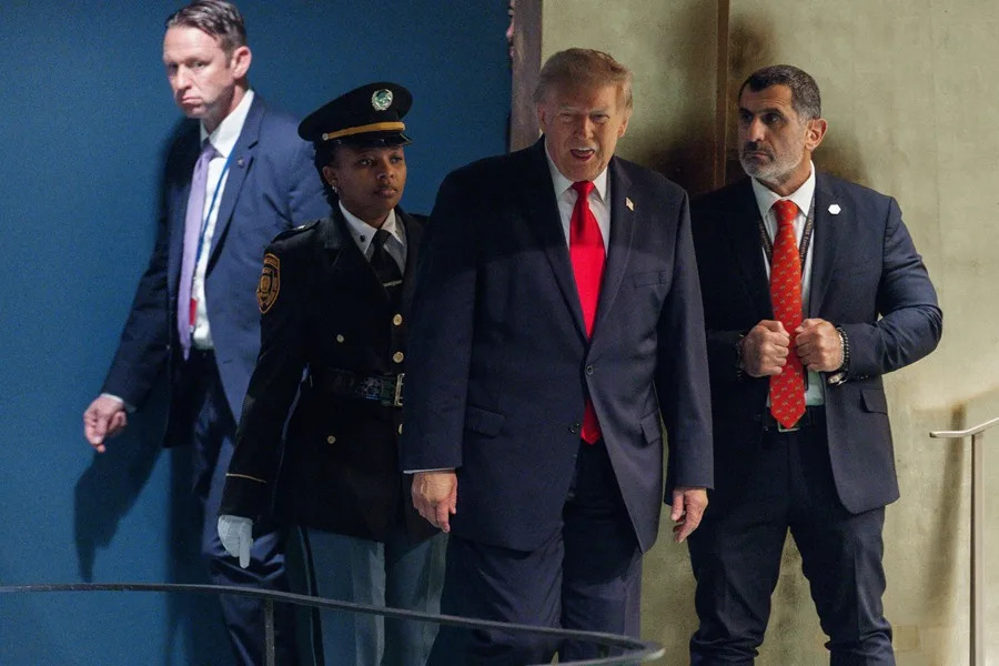 Donald Trump durante la jornada de apertura de la Asamblea General de la ONU. | Foto: EFE