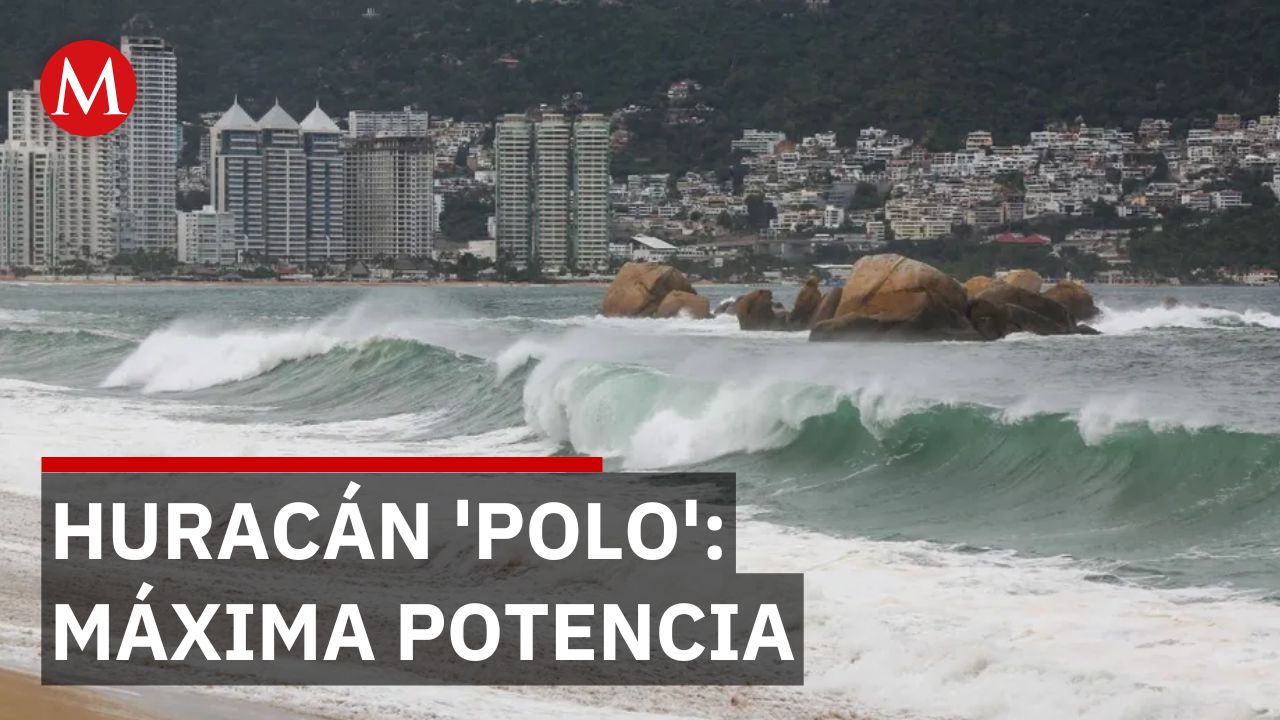 Huracán 'Polo' categoría 5 se aleja de tierra mientras lluvia arrecia en 5 estados