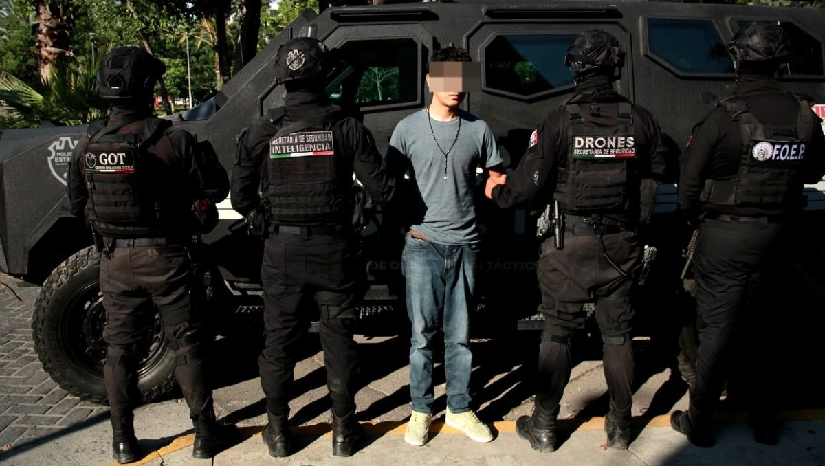 Juvencio N fue detenido por la Policía de Jalisco en Tlajomulco (Cortesía Policía de Jalisco)