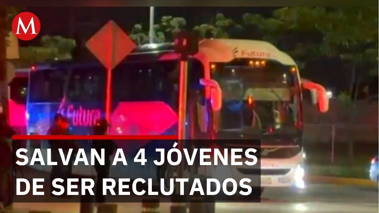 Policía rescata a 4 jóvenes antes de ser reclutados por crimen organizado