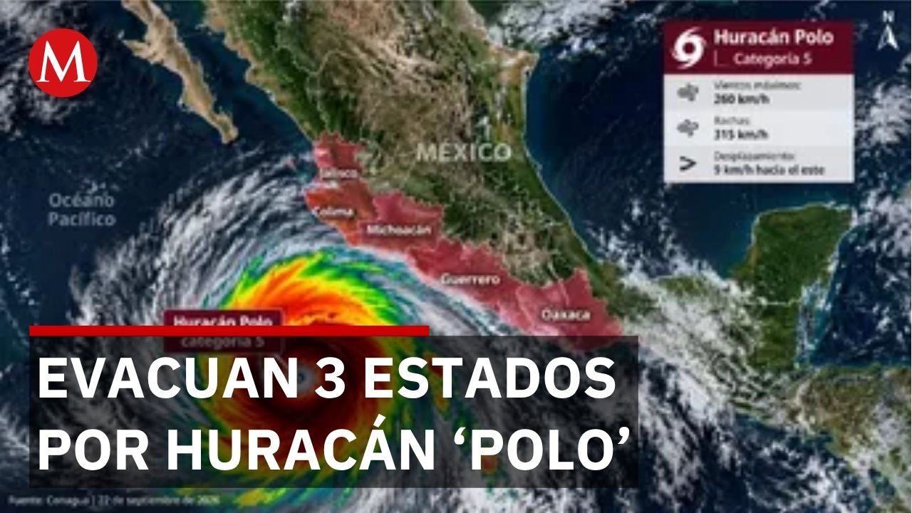 Protección Civil activa evacuación preventiva por huracán Polo categoría 5