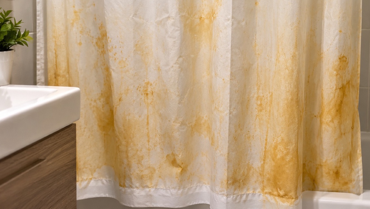 ¿Con qué se quitan las manchas amarillas de la cortina de baño? | IA
