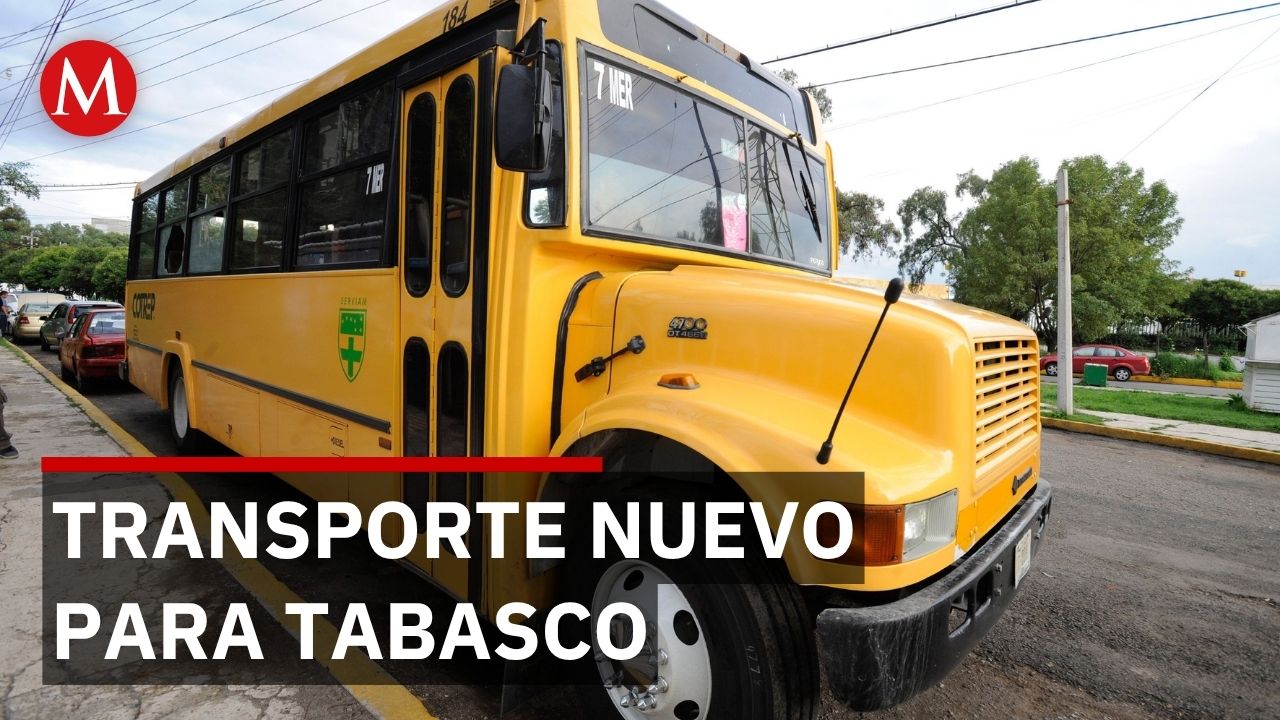 Tabasco: autobuses obsoletos de universidades son reemplazados tras 20 años de operación