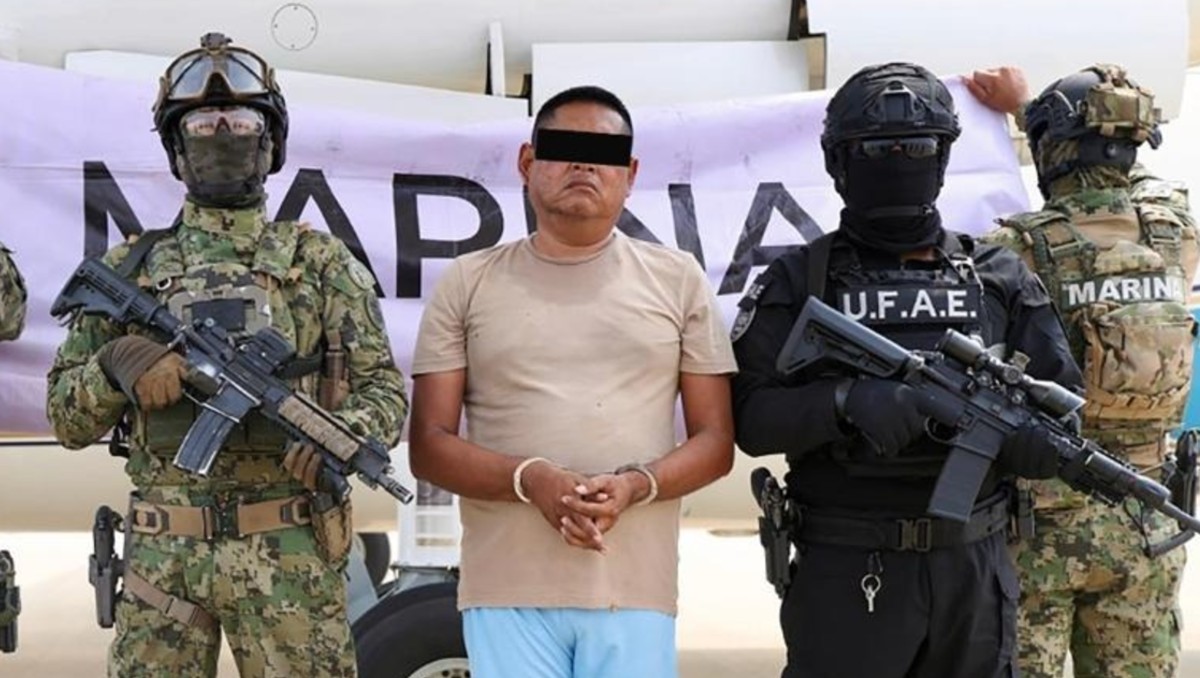 Alberto de la Paz López, alias La Parca, fue detenido en Juchitán, Oaxaca. | Foto: SSPC
