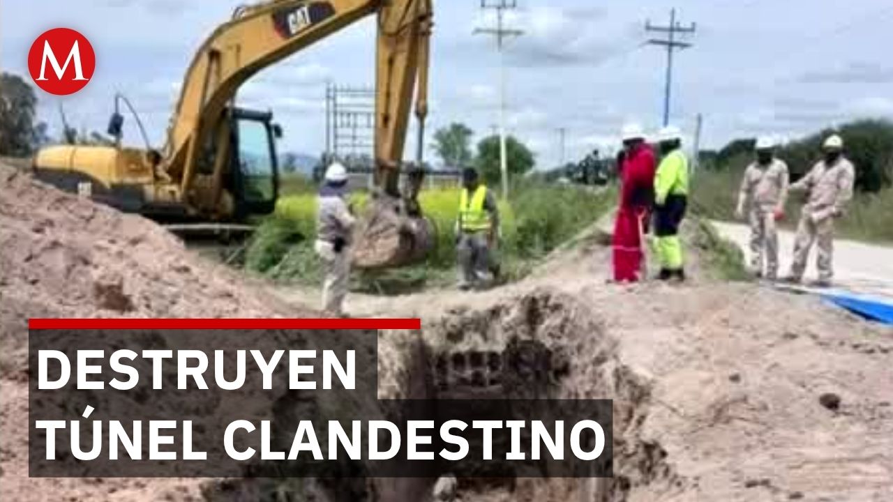 Autoridades destruyen túnel huachicolero de 143 metros en Hidalgo