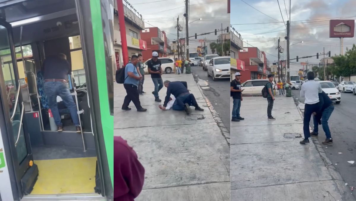 Camión avanza sin conductor tras pelearse con automovilista en Apodaca