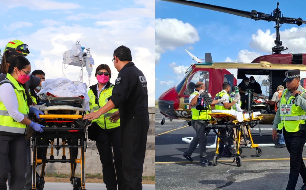 El CRUM Tamaulipas coordinó dos traslados aeromédicos de pacientes menores de edad los días 22 y 23 de septiembre para recibir atención especializada.