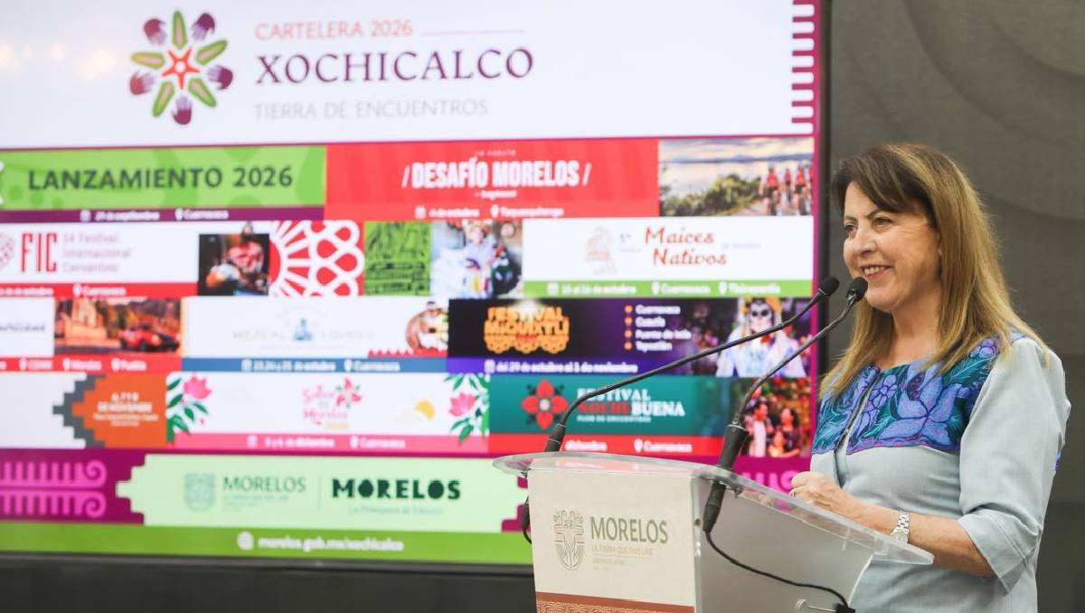 La gobernadora destacó la oferta cultural, gastronómica y turística de Morelos para 2026. | Especial