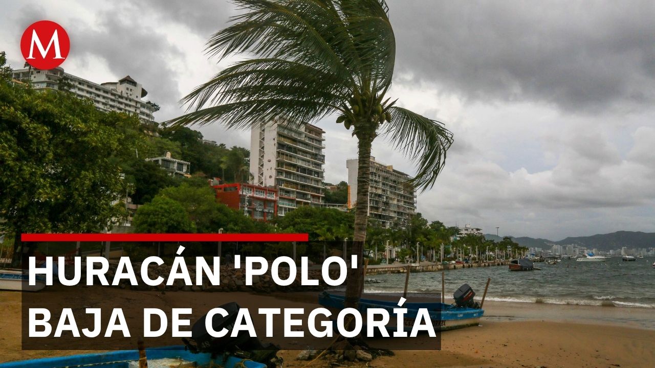 Huracán 'Polo' degrada a categoría 4 pero mantiene lluvias intensas en occidente