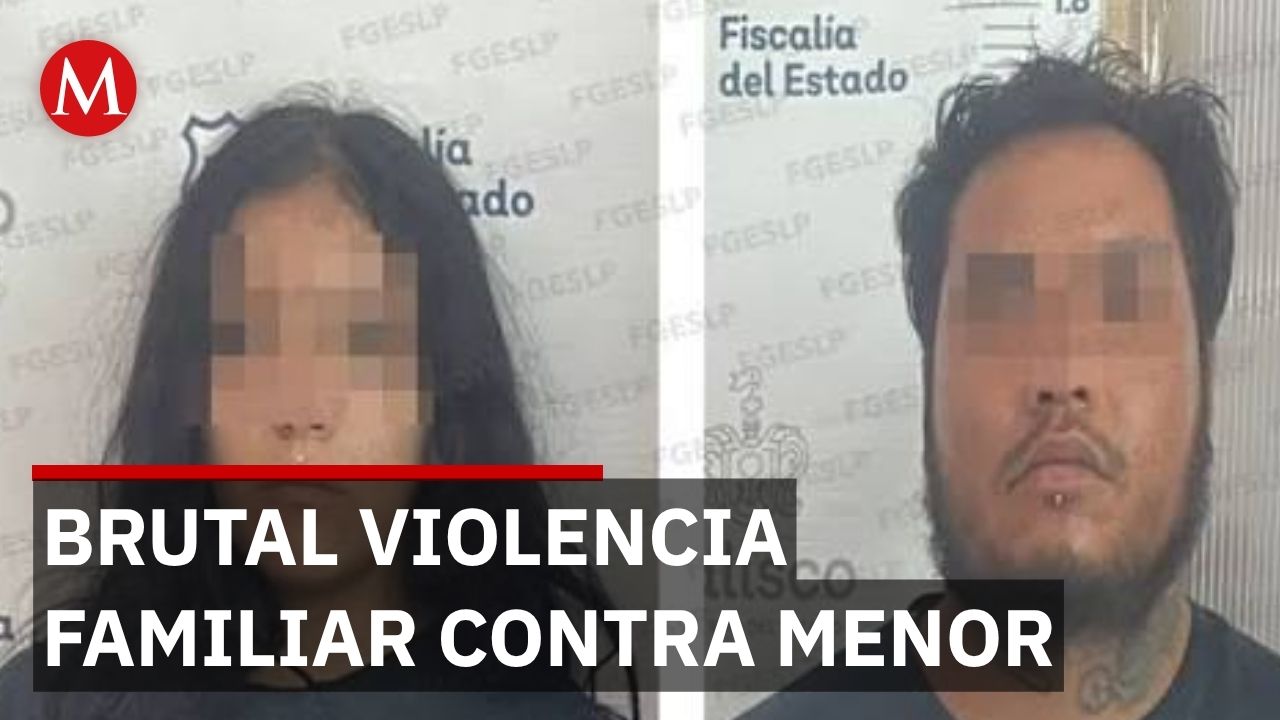 Madre y padrastro detenidos por agredir a menor de 3 años en San Luis Potosí