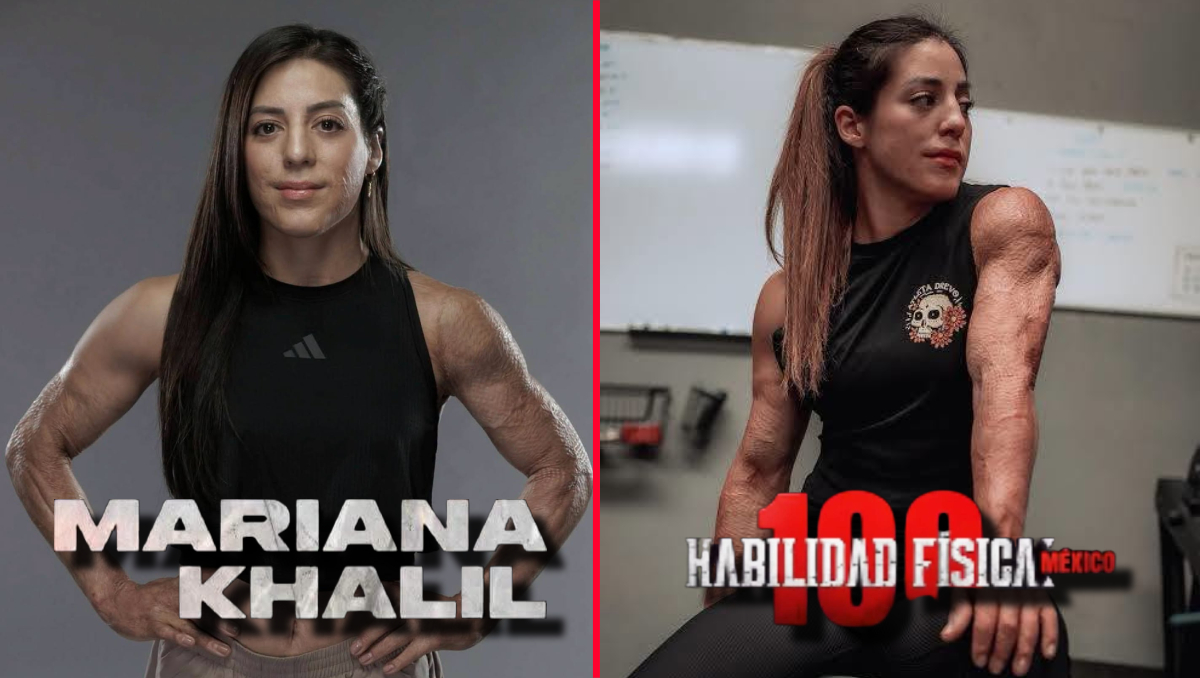 Mariana Khalil, la atleta de ‘Habilidad Física 100’ que sobrevivió a una explosión cuando era niña (Foto: Especial)