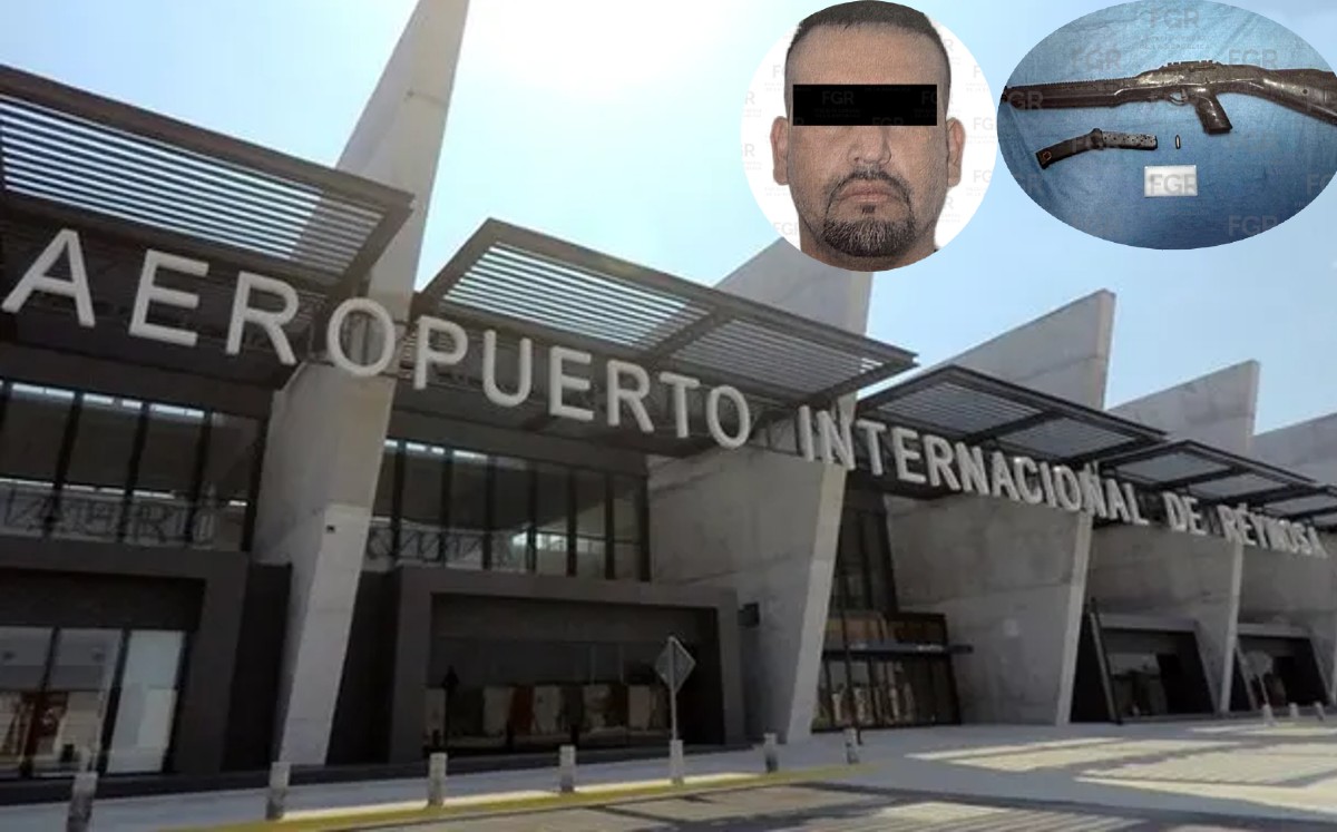 Quiso pasar con un arma por el aeropuerto de Reynosa; termina sentenciado a 4 años. | Foto: FGR