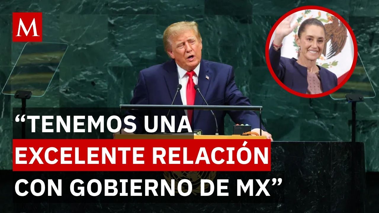Trump en la ONU: destaca relación con Sheinbaum y exige a México "recuperar control del territorio"