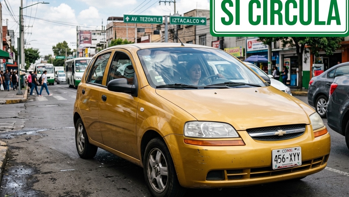 Autos que pueden transitar éste 24 de septiembre. | IA