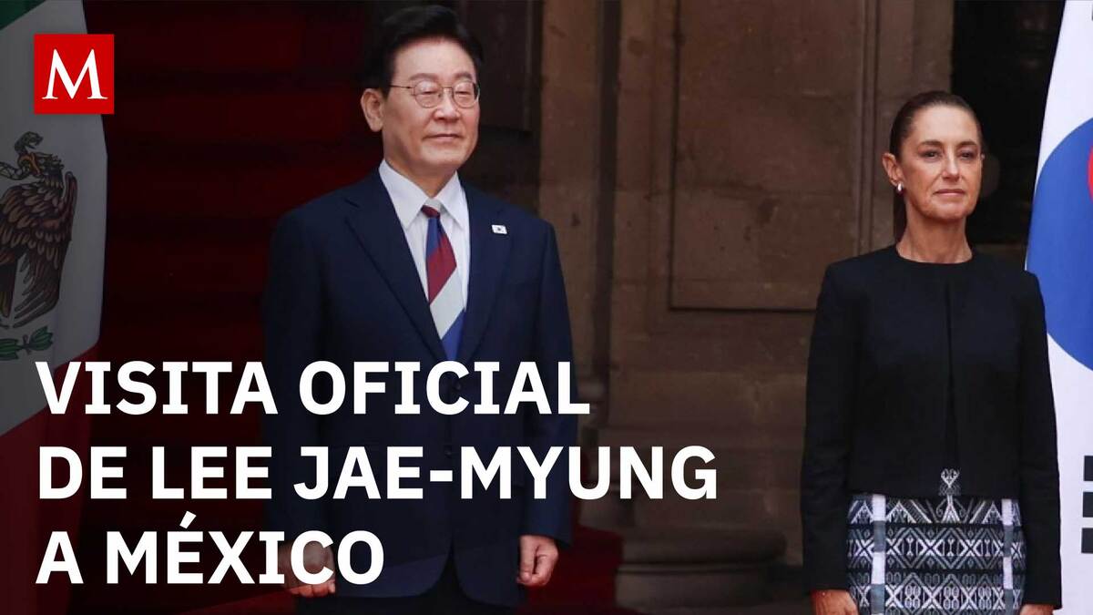 Claudia Sheinbaum recibe al presidente Lee Jae-myung