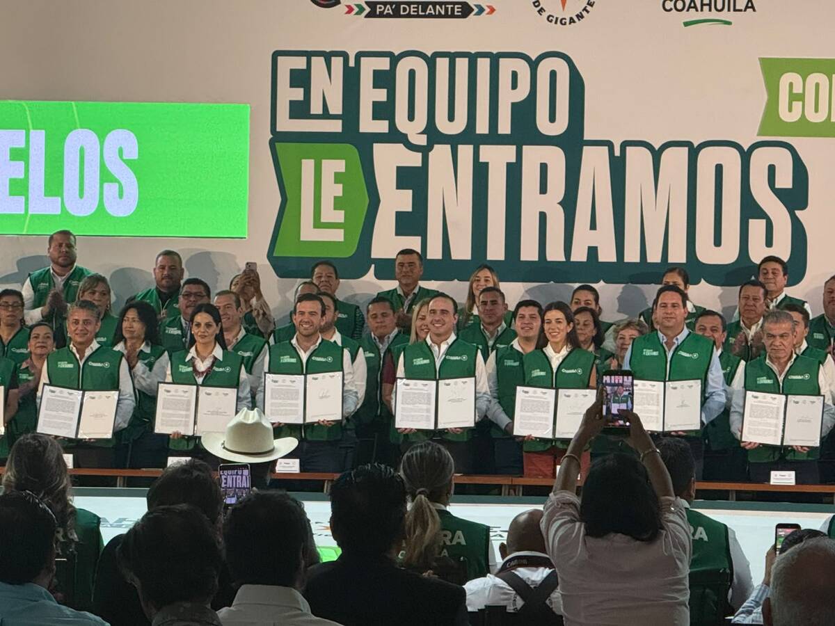 Coahuila y municipios van juntos con 'En equipo le entramos'. | Foto: Iván Sánchez.