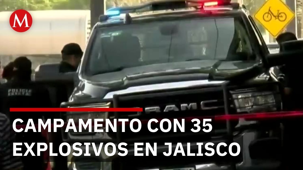 Desactivan 35 artefactos explosivos en campamento del crimen organizado en Jalisco