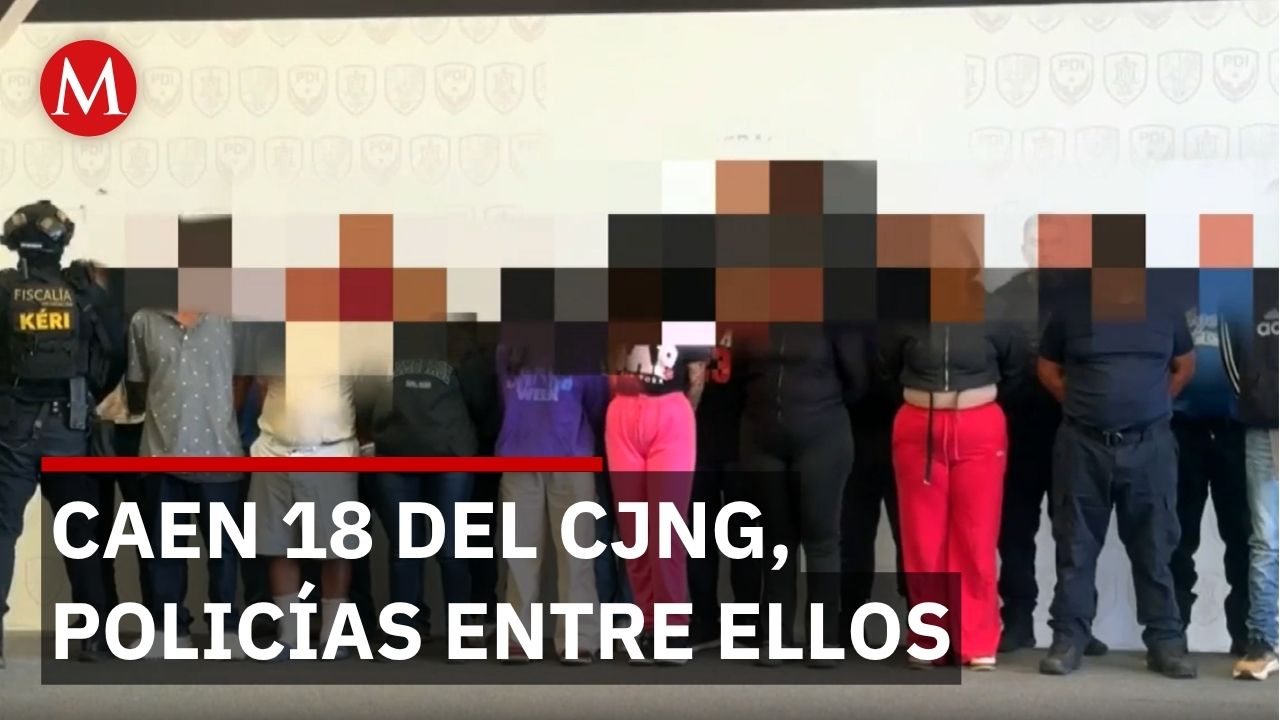 18 detenidos en Michoacán: policías municipales trabajaban para el CJNG