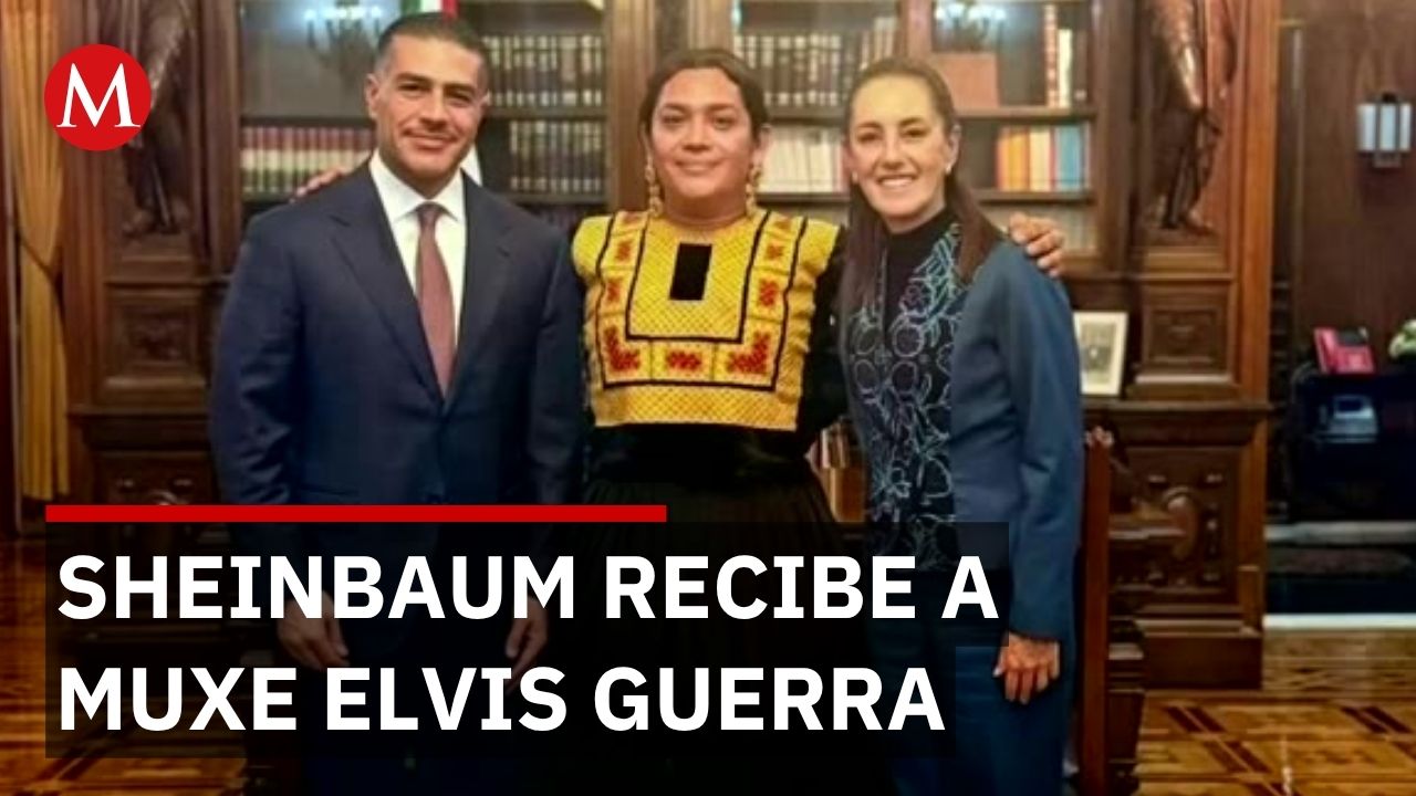 Diseñadora Muxe Elvis Guerra se reúne con Claudia Sheinbaum tras ataque armado a su casa